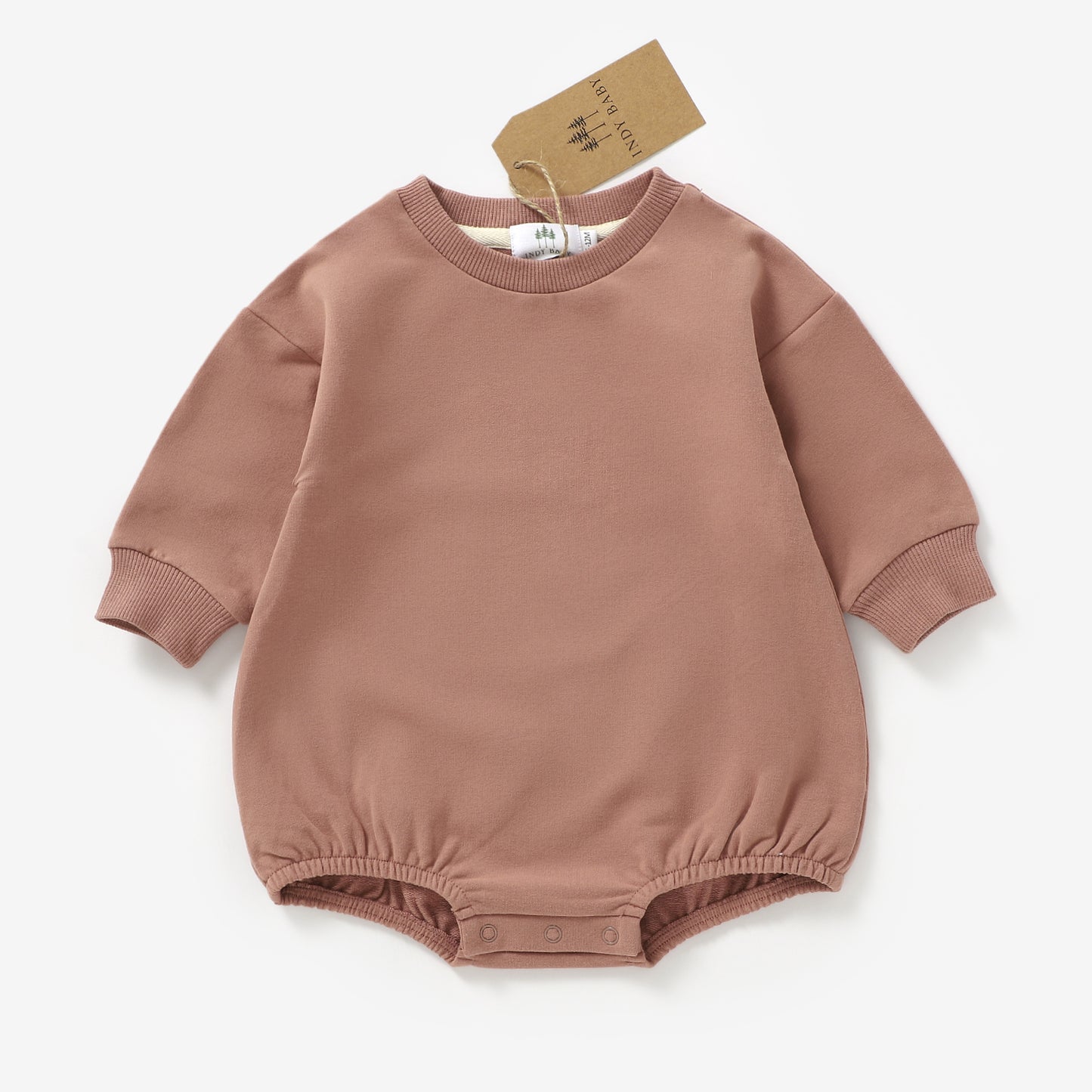 OG Sweatshirt Romper - Salmon