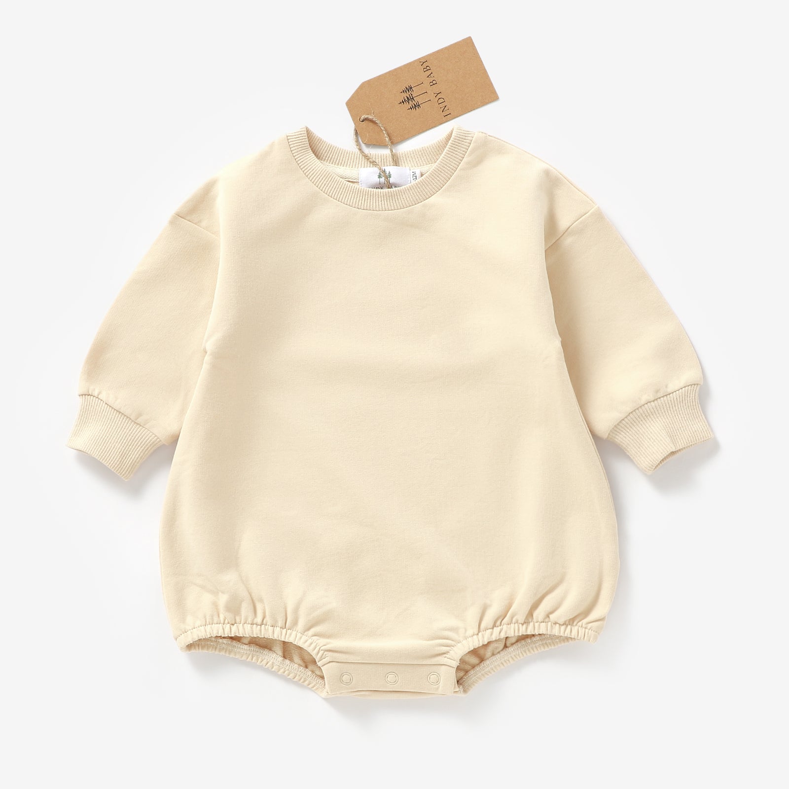 OG Sweatshirt Romper Cream