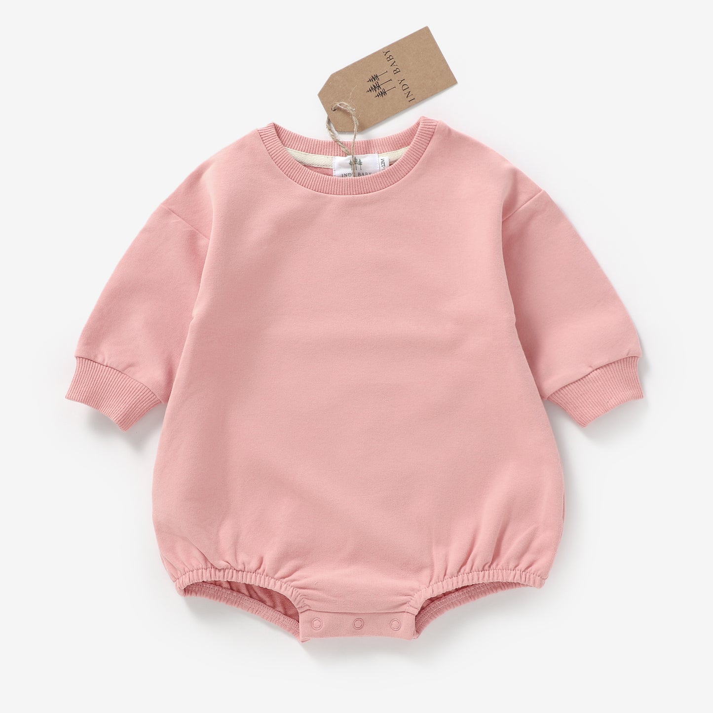 OG Sweatshirt Romper - Rose