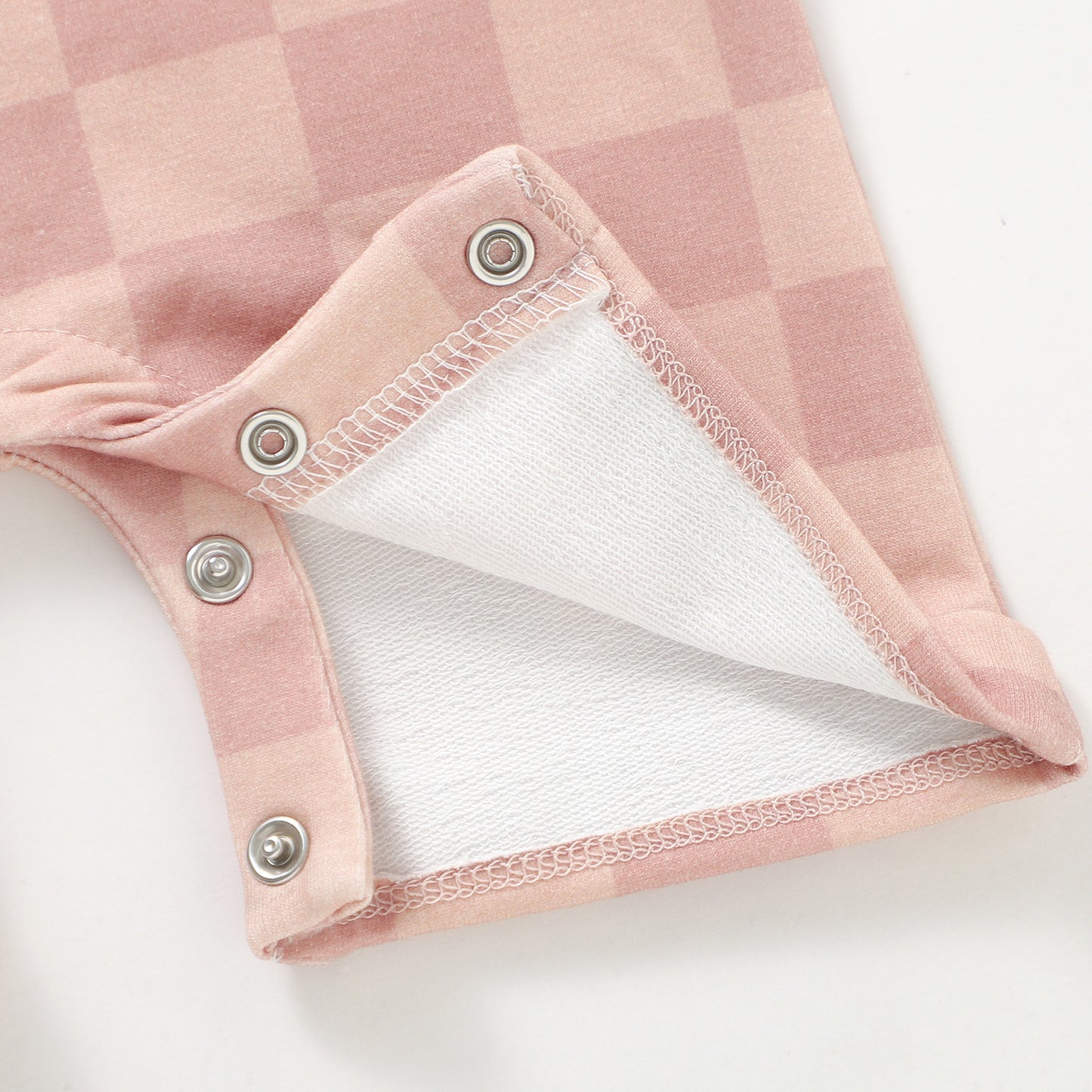Summer Romper - Blush Check