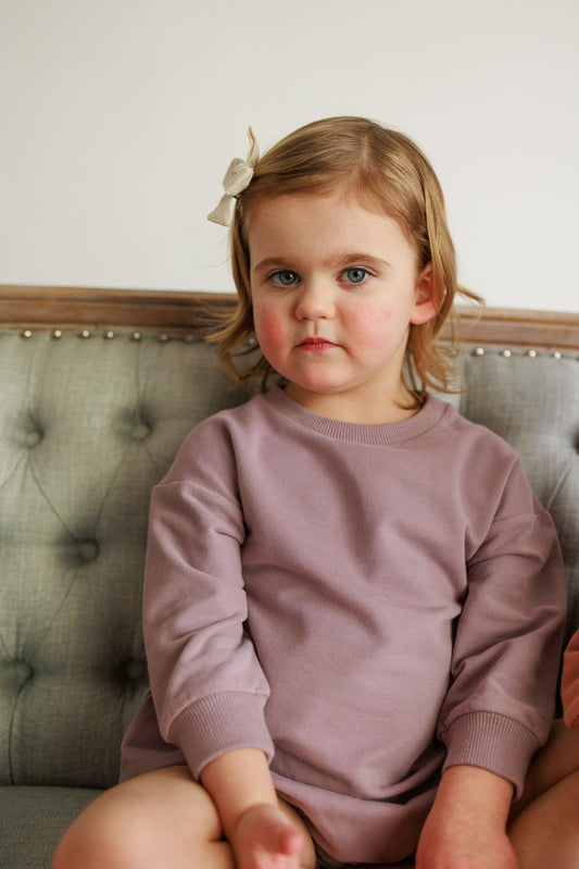 OG Sweatshirt Romper - Lavender