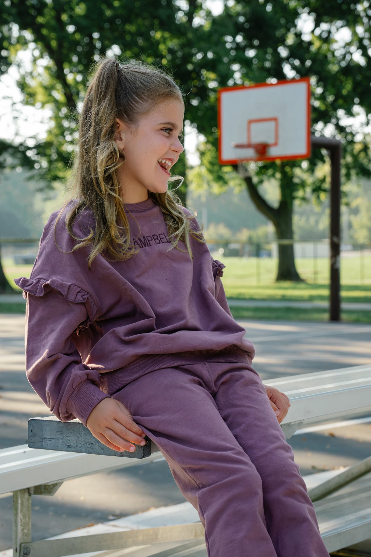 Ruffle Set - Plum