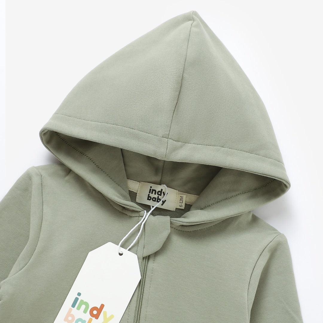 Zip Up Romper - Sage
