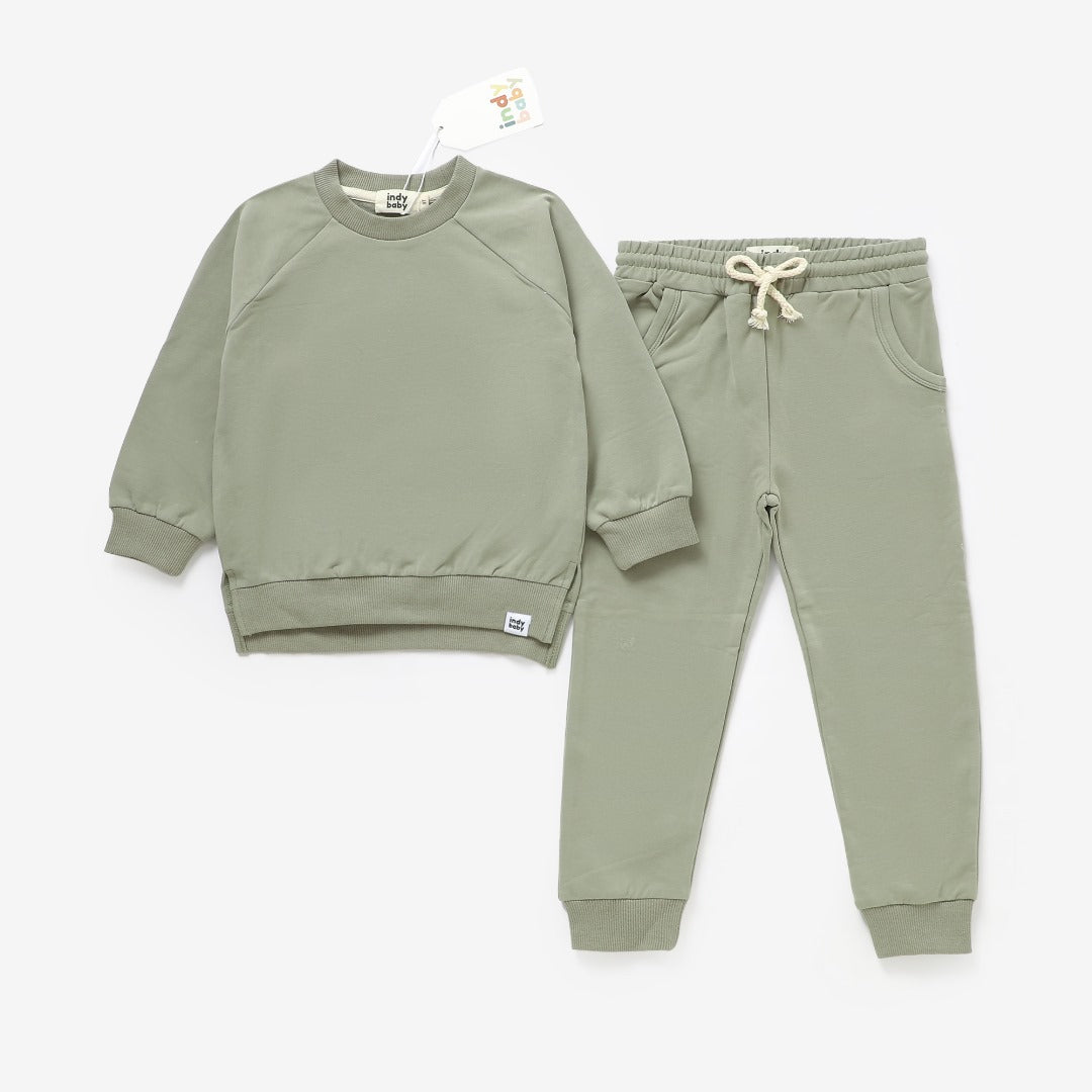 Essential Crewneck Set - Sage