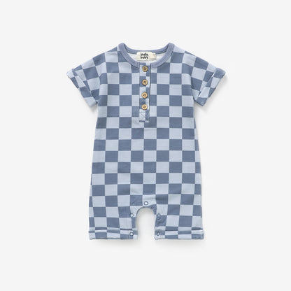 Summer Romper - Coastal Check