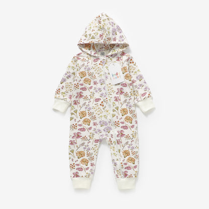 Zip Up Hoodie Romper - Wildflower