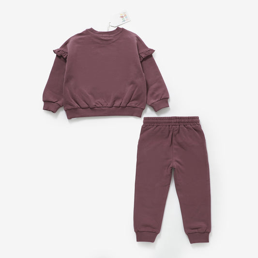 Ruffle Set - Plum