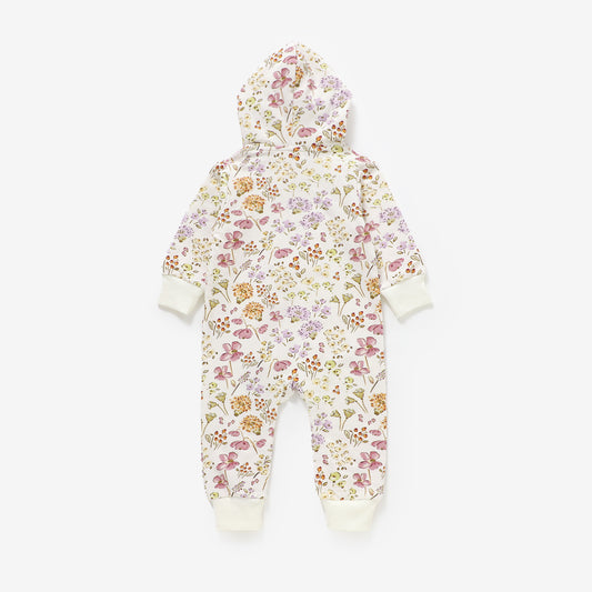 Zip Up Hoodie Romper - Wildflower