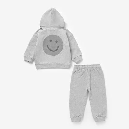 Cozy Hoodie Set- Heather Grey