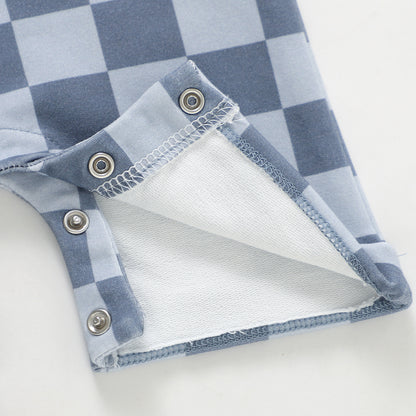 Summer Romper - Coastal Check