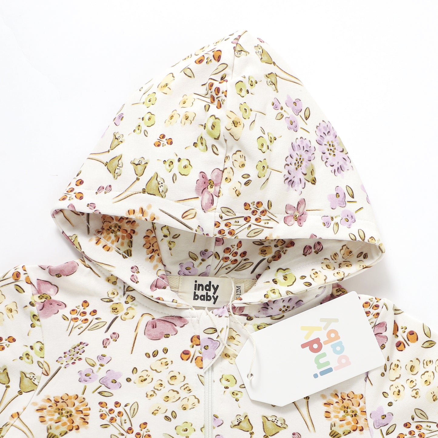 Zip Up Hoodie Romper - Wildflower