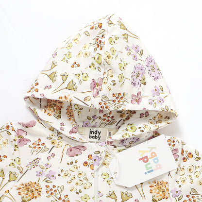 Zip Up Hoodie Romper - Wildflower