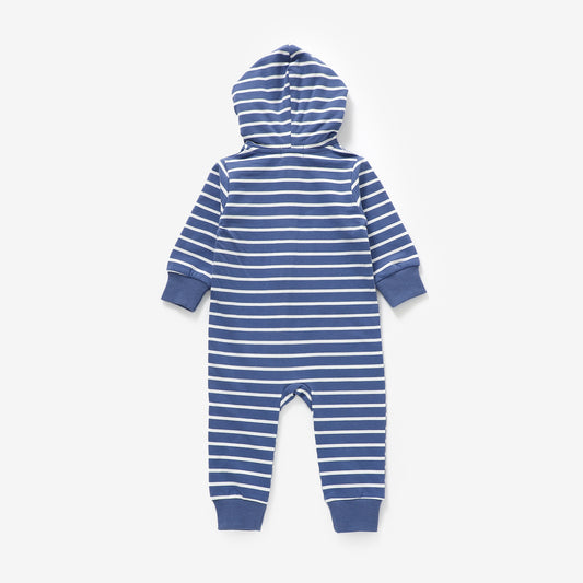 Zip Up Hoodie Romper - Heritage Stripe