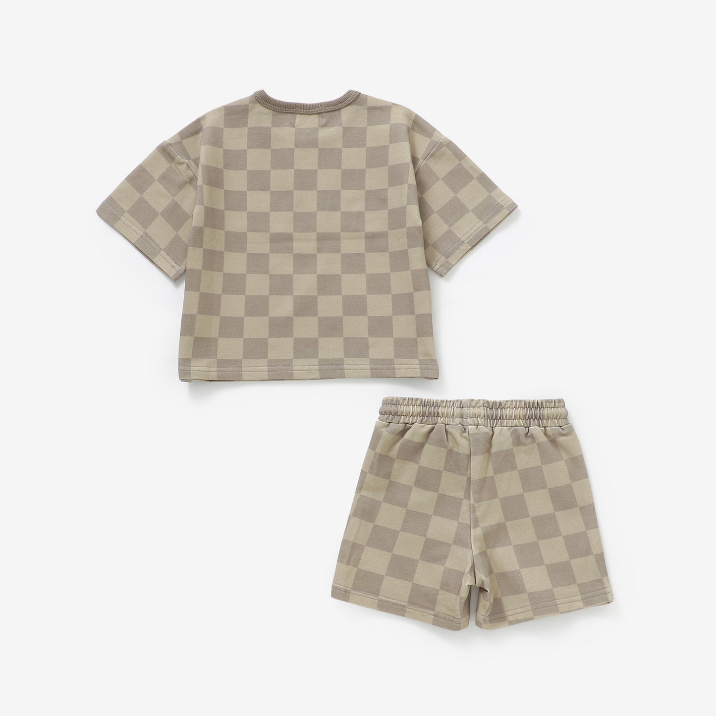 Easy Short Set - Sandstone Check