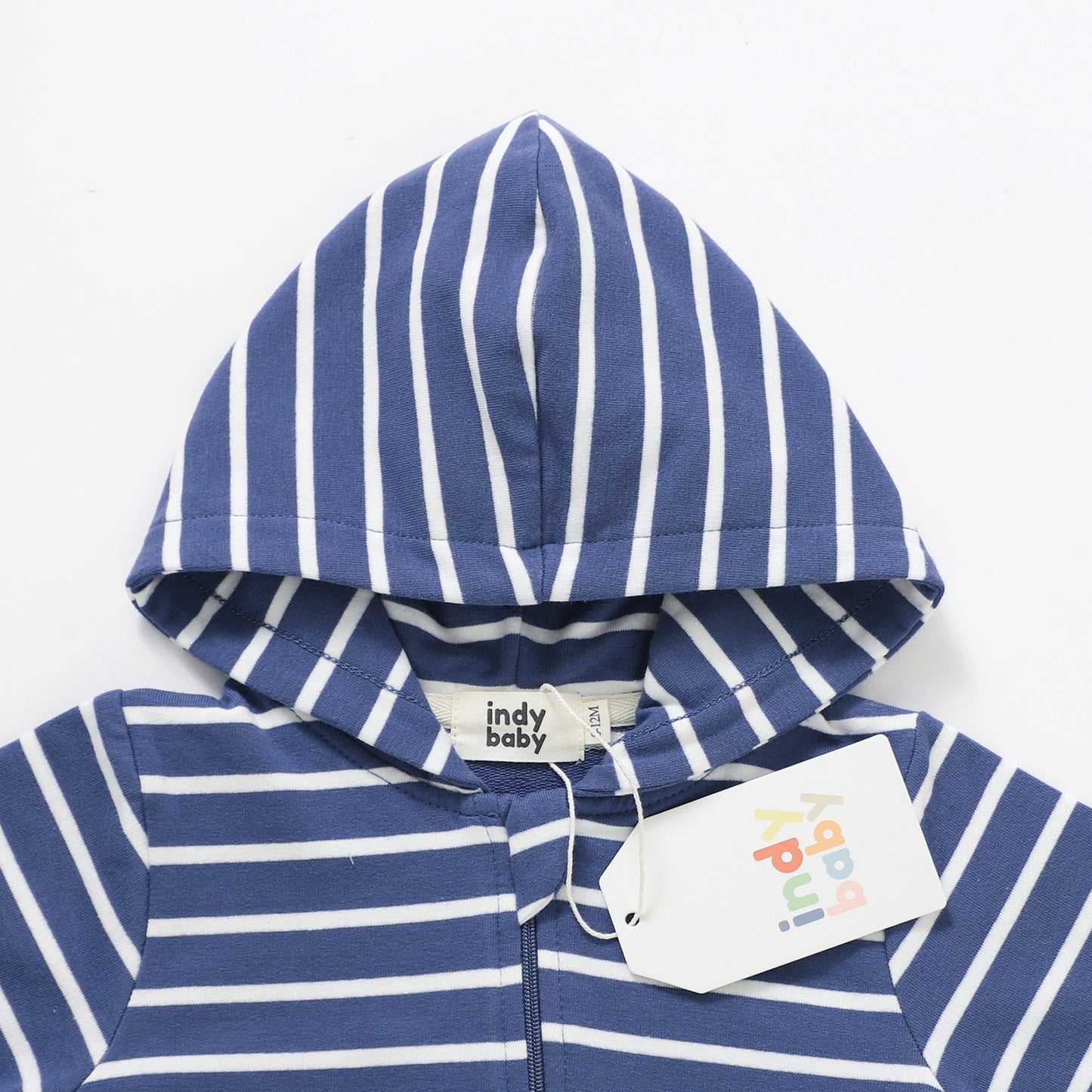 Zip Up Hoodie Romper - Heritage Stripe