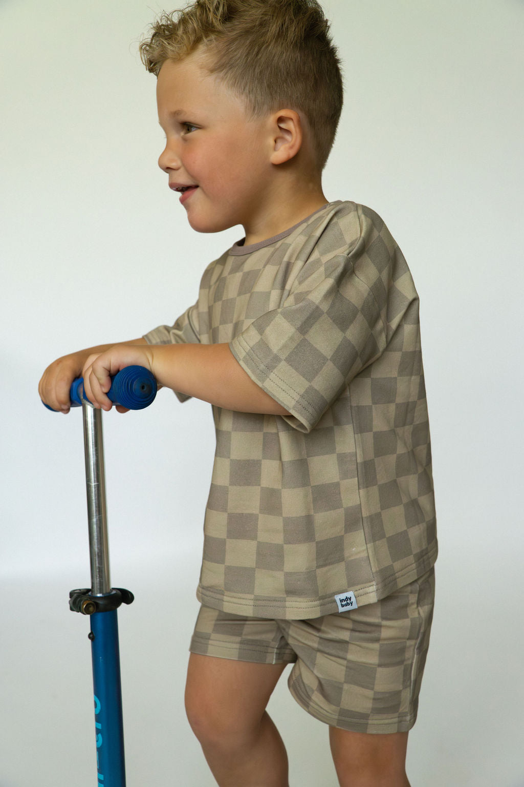 Easy Short Set - Sandstone Check