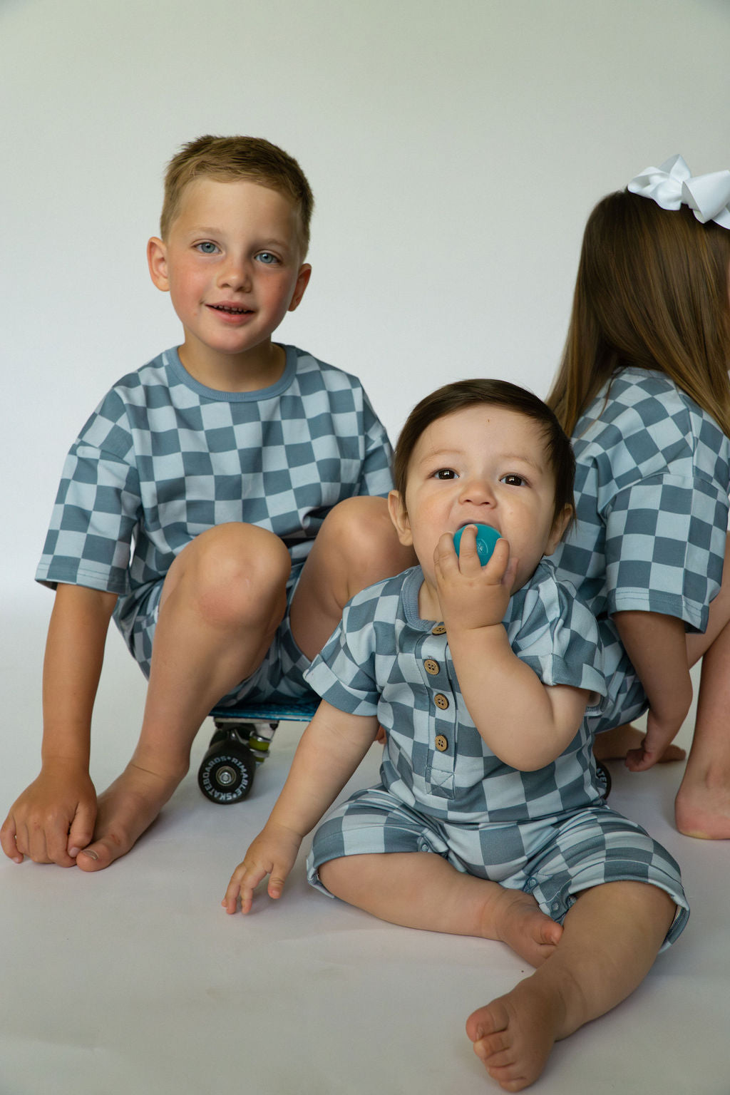 Summer Romper - Coastal Check