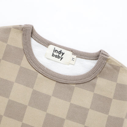 Easy Short Set - Sandstone Check