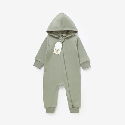 Zip Up Romper - Sage
